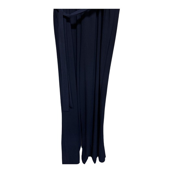 Emma & Michelle Navy Flare Leg Jumpsuit Sleeveless Tank Size Medium Women's - Picture 4 of 5